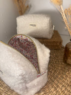 Trousse en coton Douceur écru - faite main et élégante