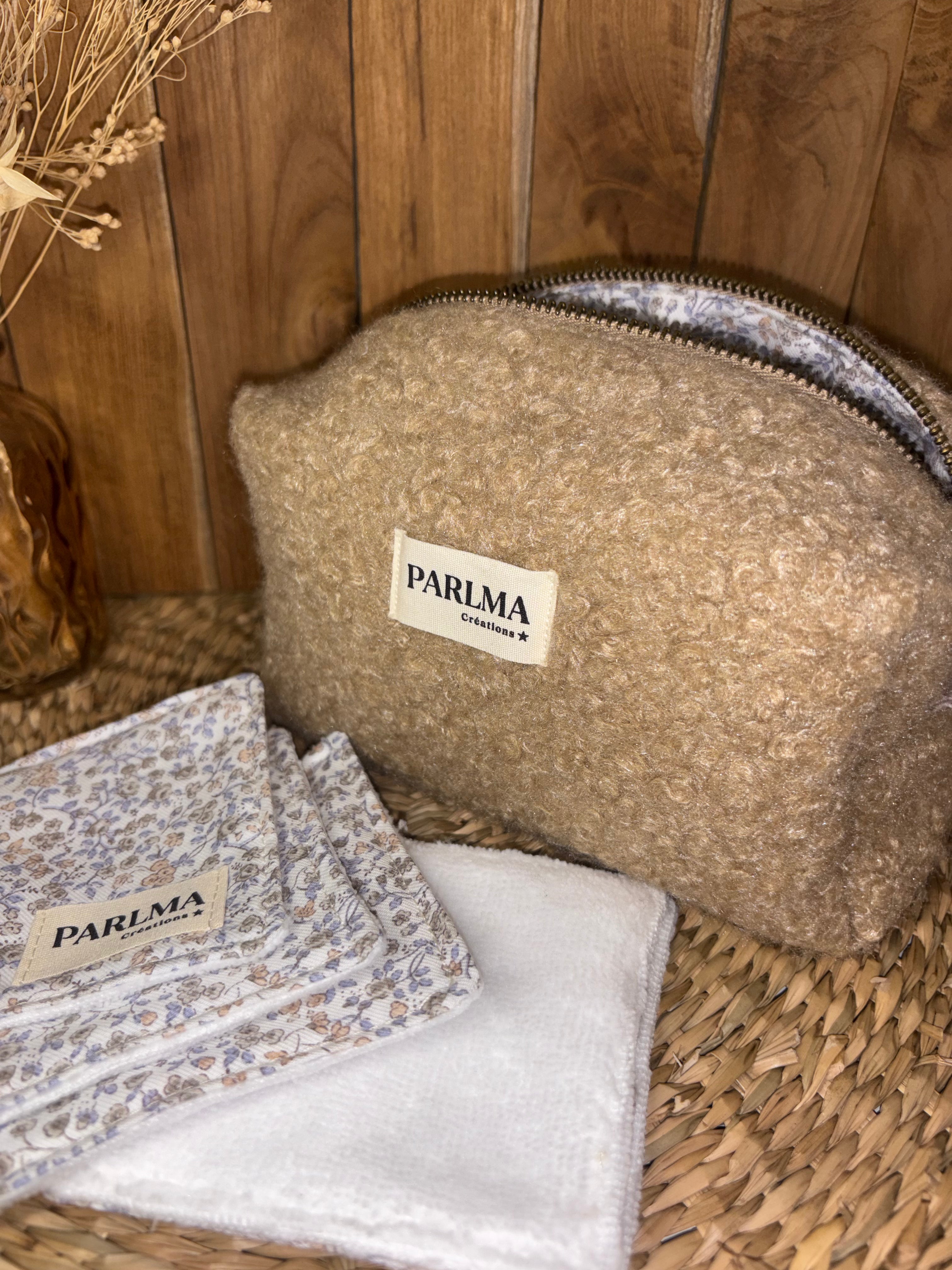 Coffret cadeau – Trousse de toilette & 5 lingettes réutilisables