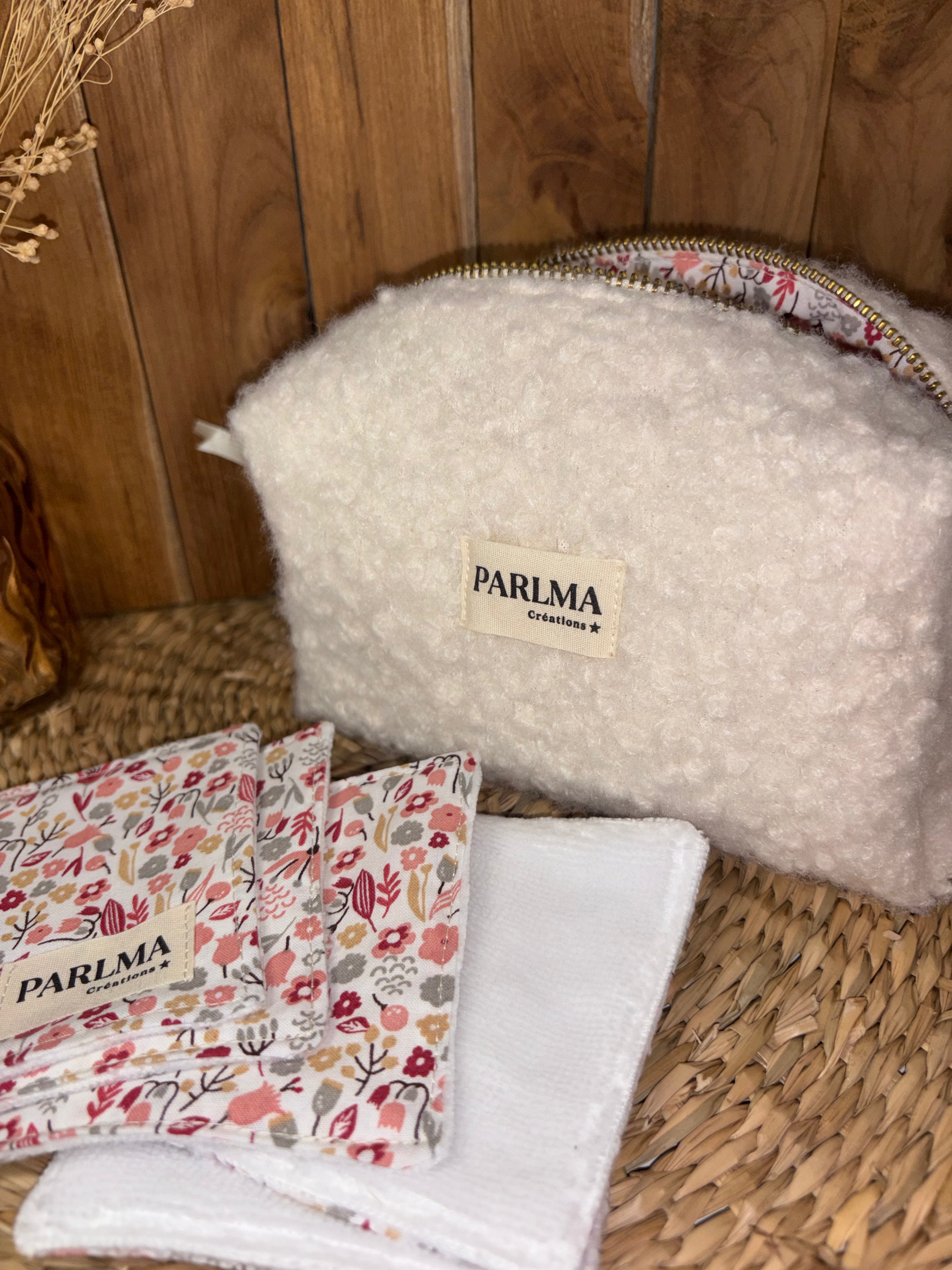 Coffret cadeau – Trousse de toilette & 5 lingettes réutilisables