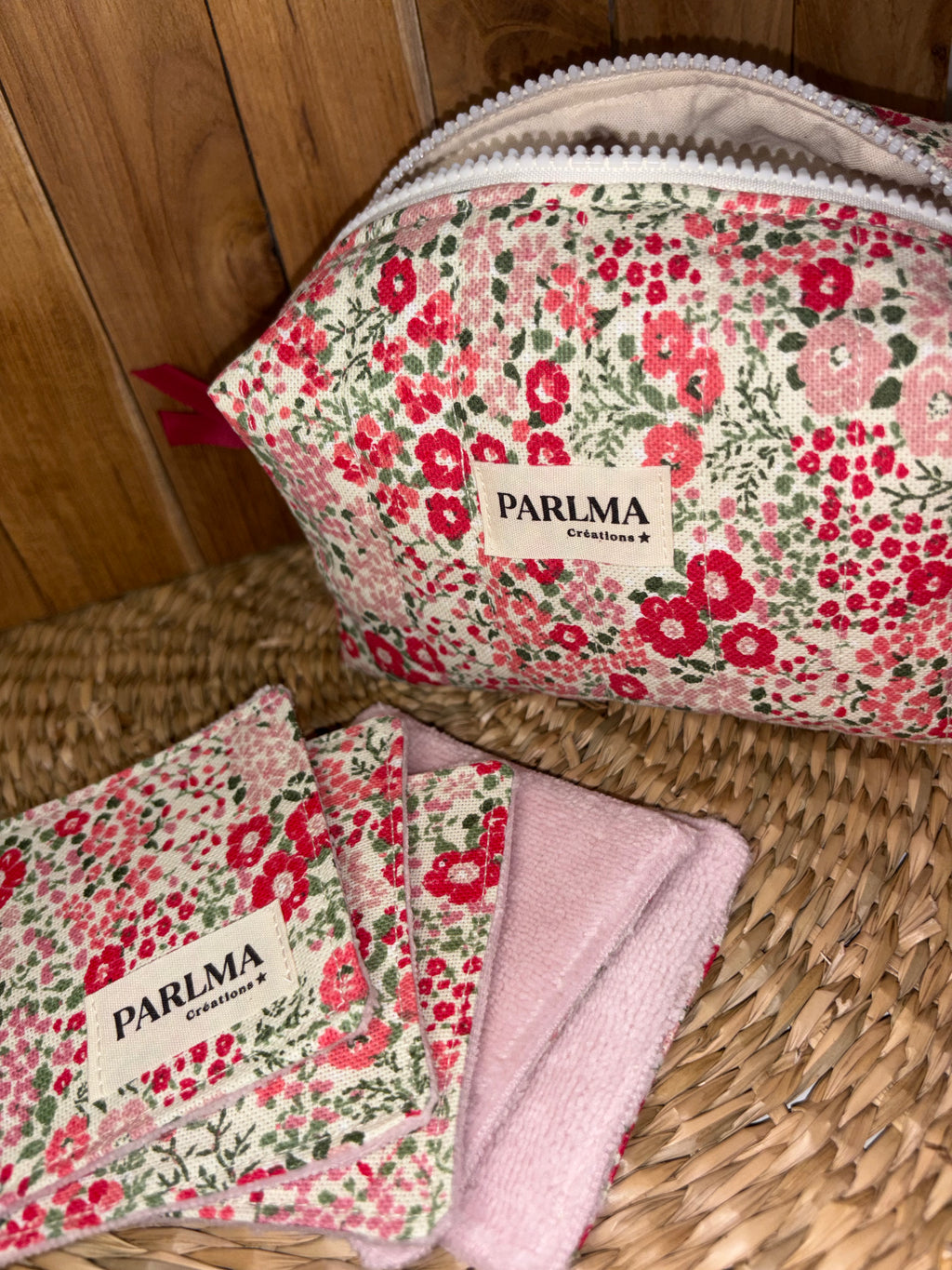 Coffret cadeau – Trousse de toilette & 5 lingettes réutilisables